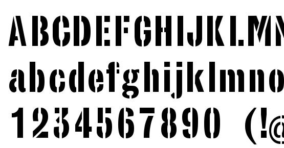 StencilSans Regular Font Download Free / LegionFonts