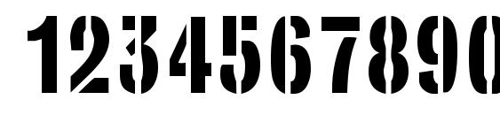StencilSet Font, Number Fonts