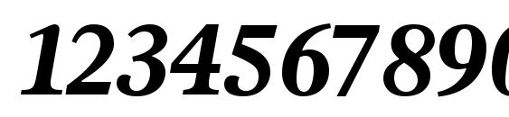 Sterling SSi Bold Italic Font, Number Fonts