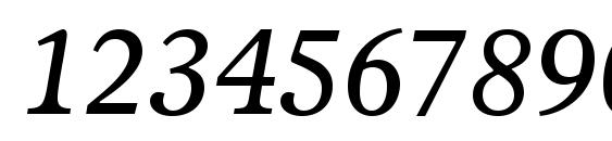 Sterling SSi Italic Font, Number Fonts