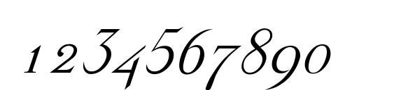 Stickee Italic Font, Number Fonts