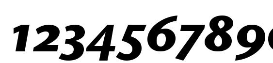 Stone Sans OS ITC TT BoldItalic Font, Number Fonts