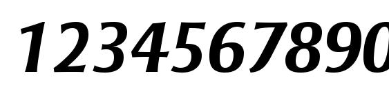 Strayhorn MT Bold Italic Font, Number Fonts