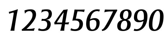 Strayhorn MT Italic Font, Number Fonts