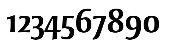Strayhorn MT OsF Bold Font, Number Fonts