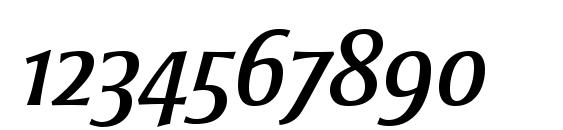 Strayhorn MT OsF Italic Font, Number Fonts