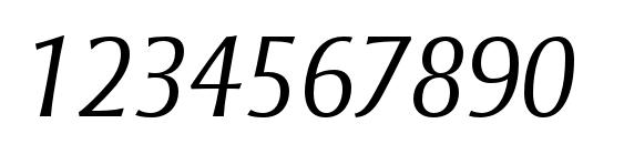 StrayhornMTStd LightItalic Font, Number Fonts