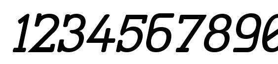 Street corner slab oblique Font, Number Fonts