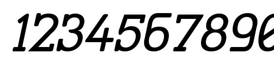 Street corner slab upper obl Font, Number Fonts