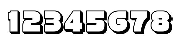 Strenuous 3D Font, Number Fonts
