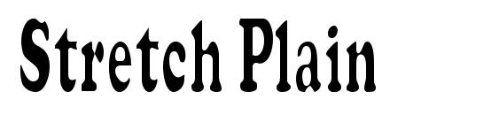 Stretch Plain Font