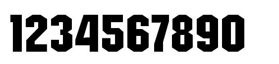 StructiaRg Regular Font, Number Fonts