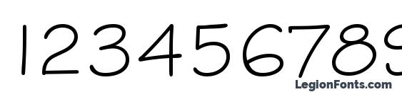 Stylus Font, Number Fonts