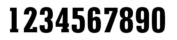 Stymie Extra Bold Condensed BT Font, Number Fonts