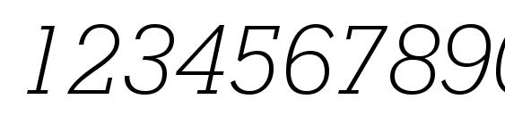 Stymie Light Italic BT Font, Number Fonts