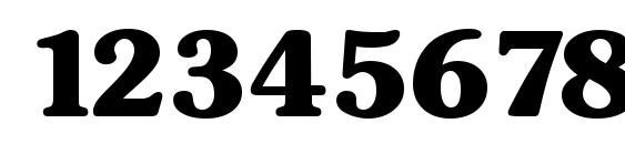 SunsetSerial Xbold Regular Font, Number Fonts