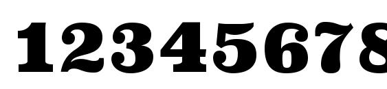 SuperclarendonBl Regular Font, Number Fonts