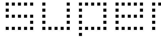 шрифт Superpoint square, бесплатный шрифт Superpoint square, предварительный просмотр шрифта Superpoint square