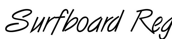 Surfboard Regular DB Font