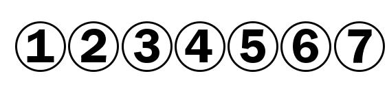 Swansymbolc Font, Number Fonts