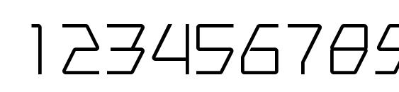 Swerve light Font, Number Fonts