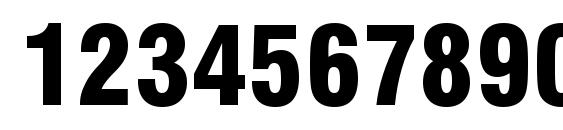 Swiss 721 Black Condensed BT Font, Number Fonts