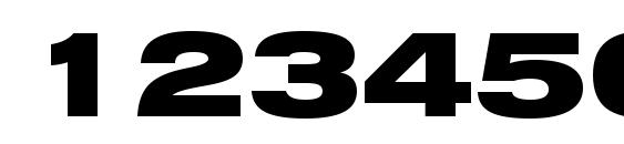 Swiss 721 Black Extended BT Font, Number Fonts