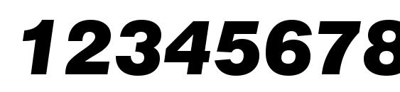 Swiss 721 Black Italic BT Font, Number Fonts
