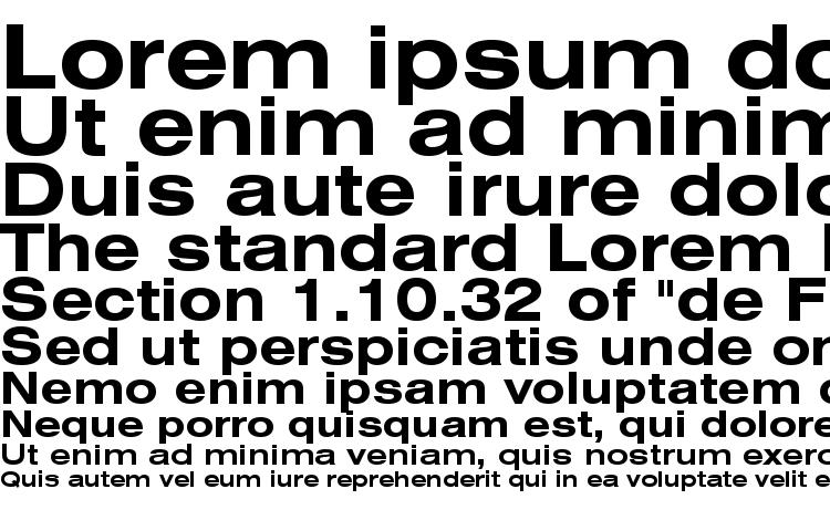 specimens Swiss 721 Bold Extended BT font, sample Swiss 721 Bold Extended BT font, an example of writing Swiss 721 Bold Extended BT font, review Swiss 721 Bold Extended BT font, preview Swiss 721 Bold Extended BT font, Swiss 721 Bold Extended BT font