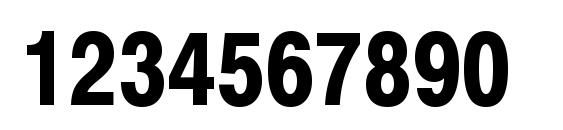 Swiss 721 Narrow Bold SWA Font, Number Fonts