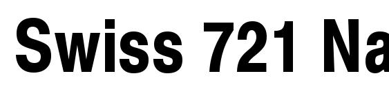 Swiss 721 Narrow Bold SWA Font, TTF Fonts