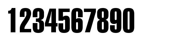 Swiss 911 Extra Compressed BT Font, Number Fonts