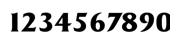 Sydney Serial Bold DB Font, Number Fonts