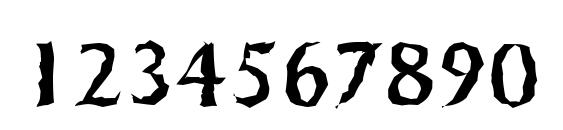 SydneyRandom Regular Font, Number Fonts