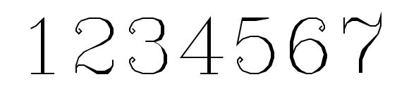 Symath Font, Number Fonts