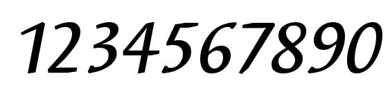Syndor ITC Medium Italic Font, Number Fonts