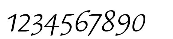Syndor OS ITC TT BookItalic Font, Number Fonts