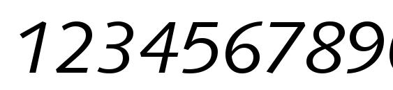 Syntax LT Italic Font, Number Fonts