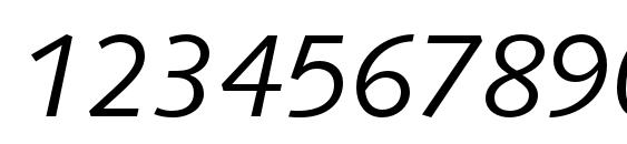 SyntaxLTStd Italic Font, Number Fonts