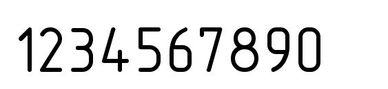 T FLEX type B Font, Number Fonts