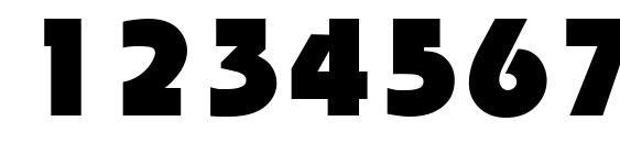 Tabasco Bold Font, Number Fonts