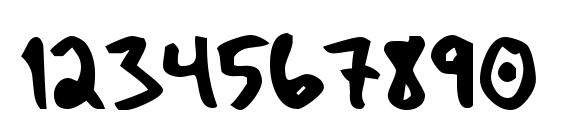 taberhand Font, Number Fonts