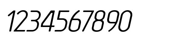 Tadao Italic Font, Number Fonts