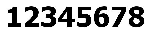 Tahoma Полужирный Font, Number Fonts