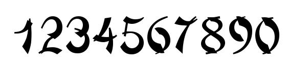 Taipancapsssk regular Font, Number Fonts