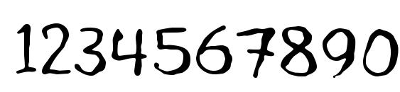 Talk to the hand Font, Number Fonts