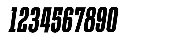 TandelleRg BoldItalic Font, Number Fonts