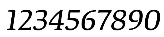 TangerSerifMedium Italic Font, Number Fonts