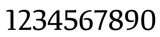 TangerSerifMedium Regular Font, Number Fonts