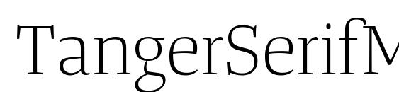 TangerSerifMediumUl Light font, free TangerSerifMediumUl Light font, preview TangerSerifMediumUl Light font